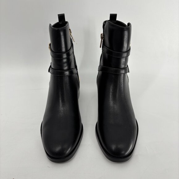 Calvin Klein Womens Jasen Buckle Strap Block Heel Ankle Booties Black Sz 7M NWB - Picture 2 of 9